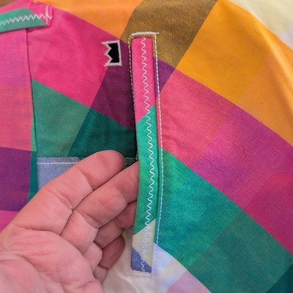 Crown & Ivy "Caroline" Style Multi Colored Plaid Shorts, Size 14 - Picture 3 of 11